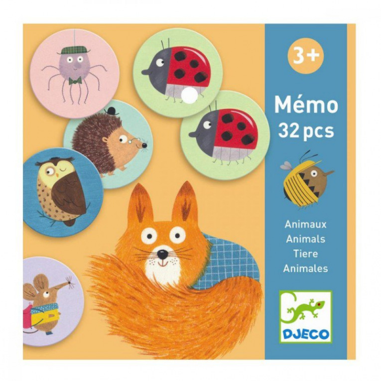 Djeco - DJ08116 - Jeux éducatifs - Mémo animaux