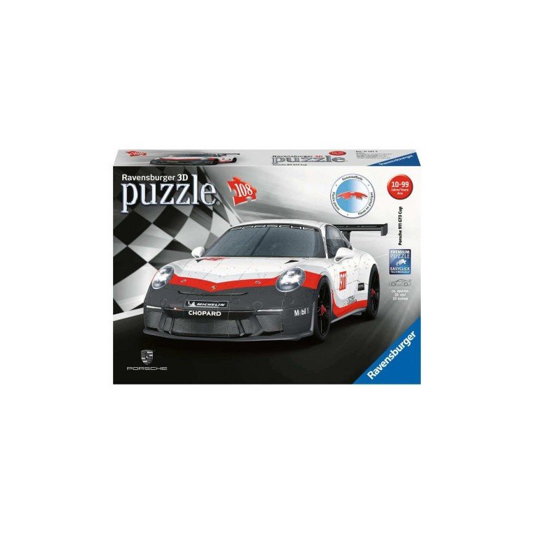Puzzle 3D Porsche GT3 Cup - Puzzles - Ravensburger - FOX & Cie