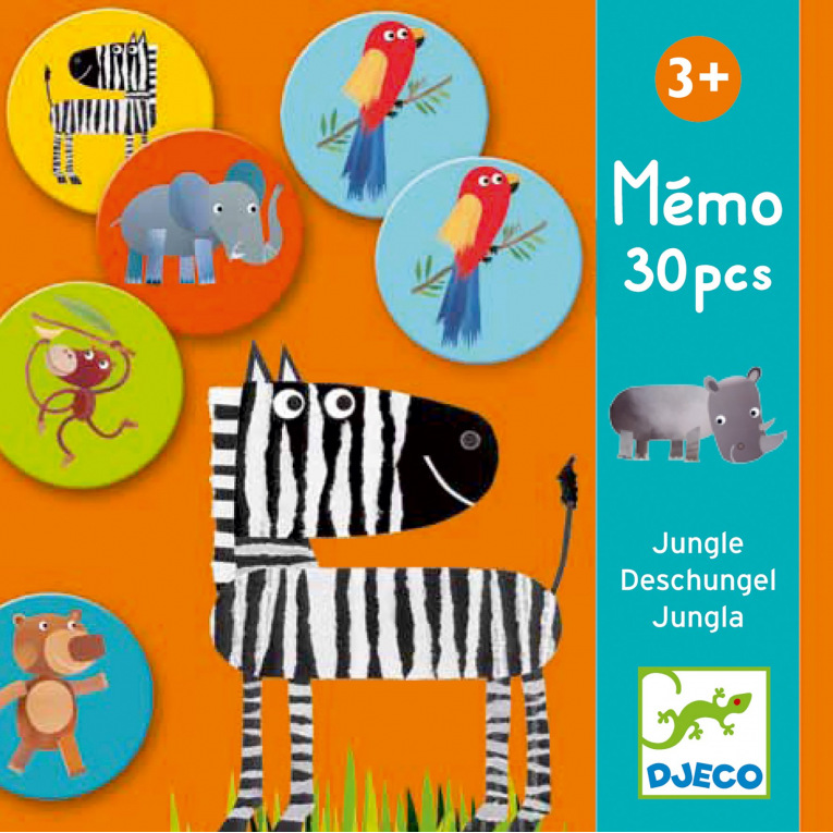 Djeco - DJ08126 - Jeux éducatifs - Mémo Animo-puzzle