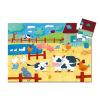 Djeco - Puzzles Silhouettes - Les Vaches À La Ferme - 24 Pcs