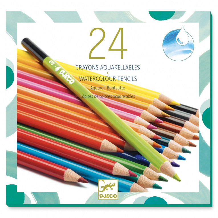Les Couleurs - Pour Les Grands - 24 Crayons Aquarellables