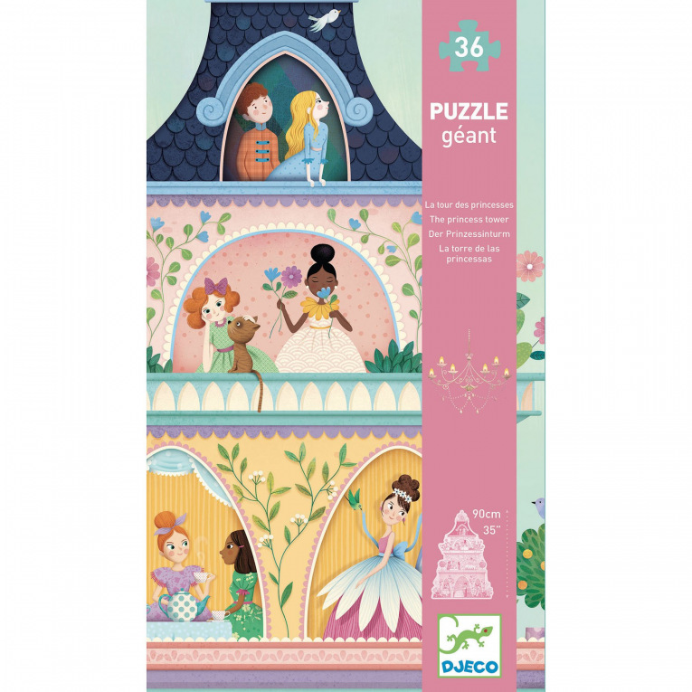 Djeco - DJ07130 - La tour des princesses Puzzles géants