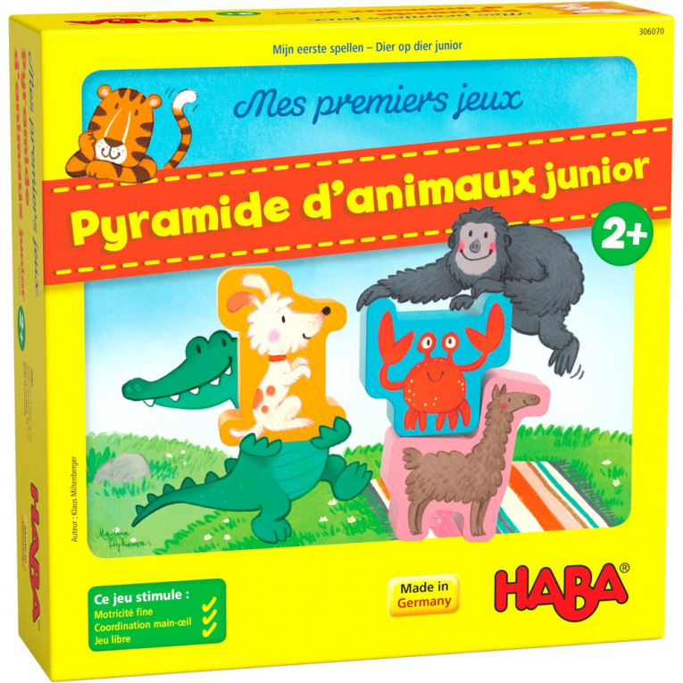 Mes premiers jeux - Pyramide d'animaux junior - Jeux de société - Haba -  FOX & Cie