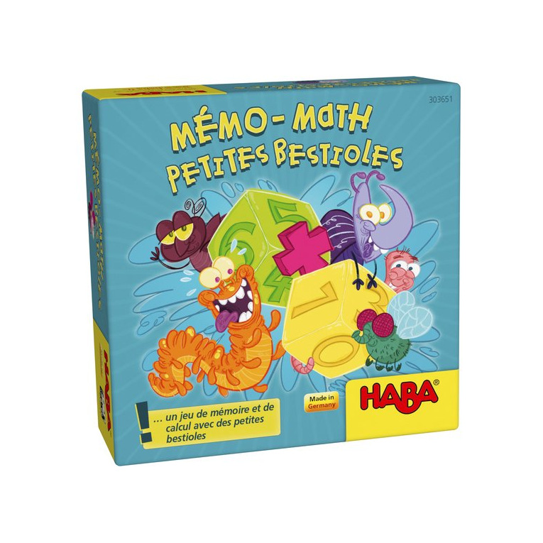 Haba - 303651 -  Super Mini Jeu - Mémo-Math Pet Ites Bestioles (Français