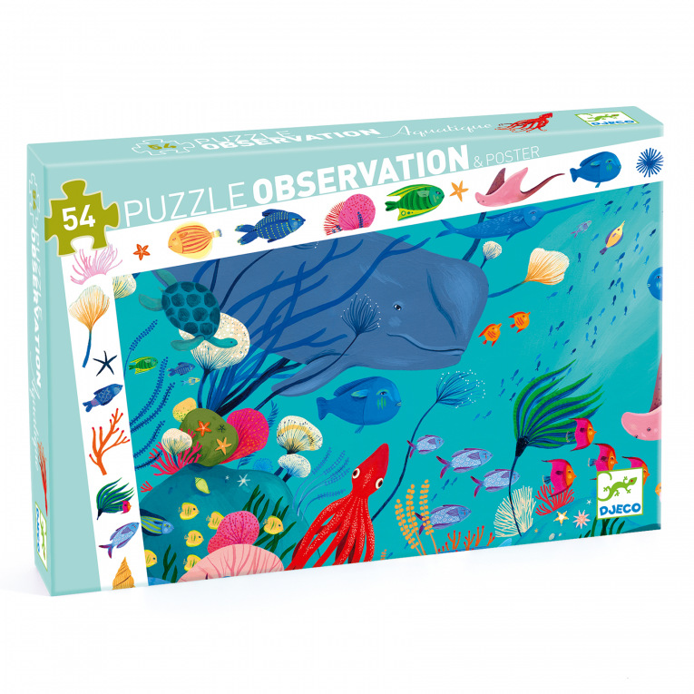 Puzzle D'Observation Aquatique 54 pcs