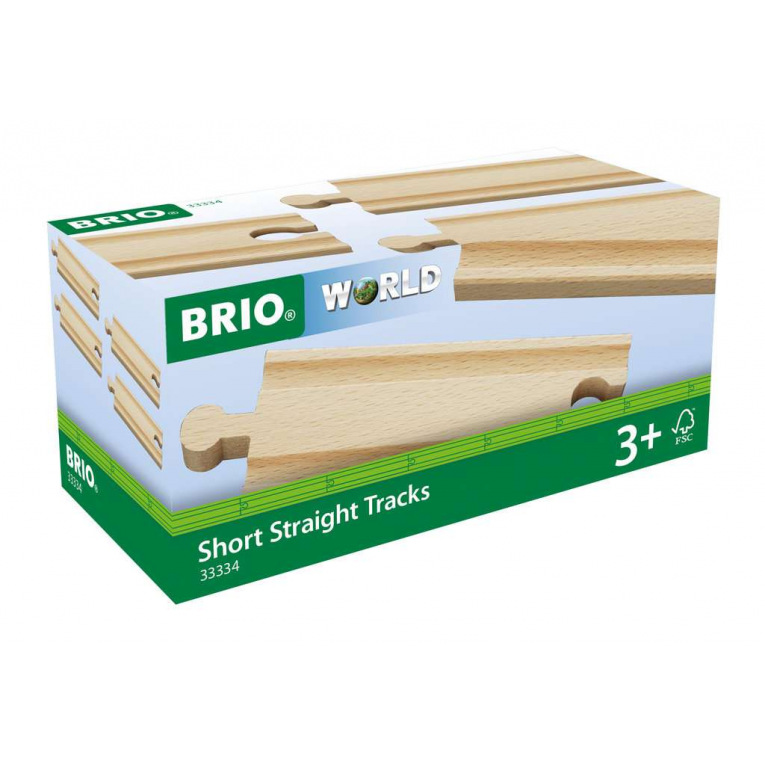 BRIO - Brio World RAILS COURTS DROITS - 108 mm - 33334