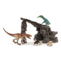 Accessoires Schleich - Kit de dinosaures avec grotte - 41461