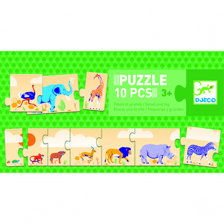 Puzzle Djeco - Petits et grands - 10pcs - 99892885