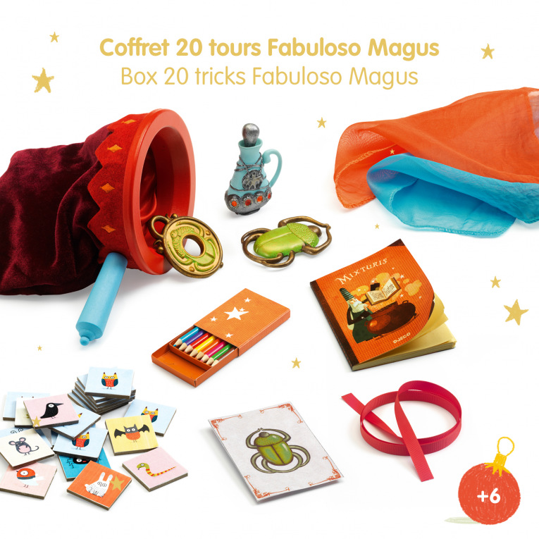 Coffret de magie - DJECO - Fabuloso Magus - 20 tours - Enfant - Orange