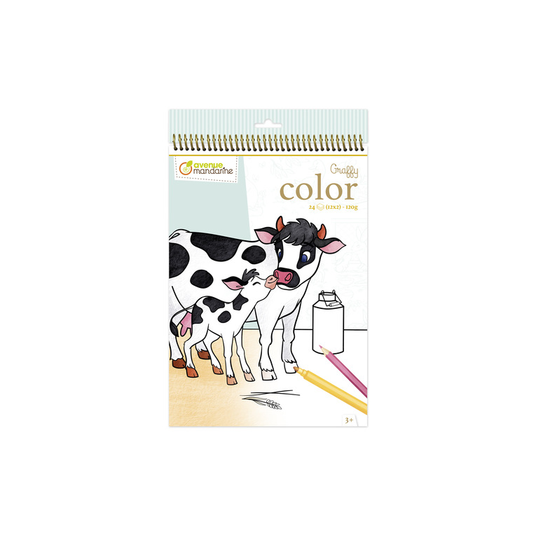 Avenue Mandarine - GY104C - Graffy Color, Animaux de la ferme Maman-Bébé