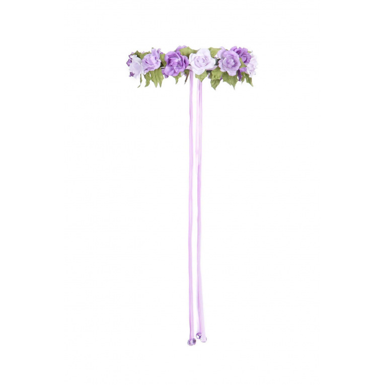 Couronne de fleurs - Rose Garland Halo, Lilac