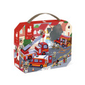 Janod - Puzzle Pompiers - 24 pièces - J02605