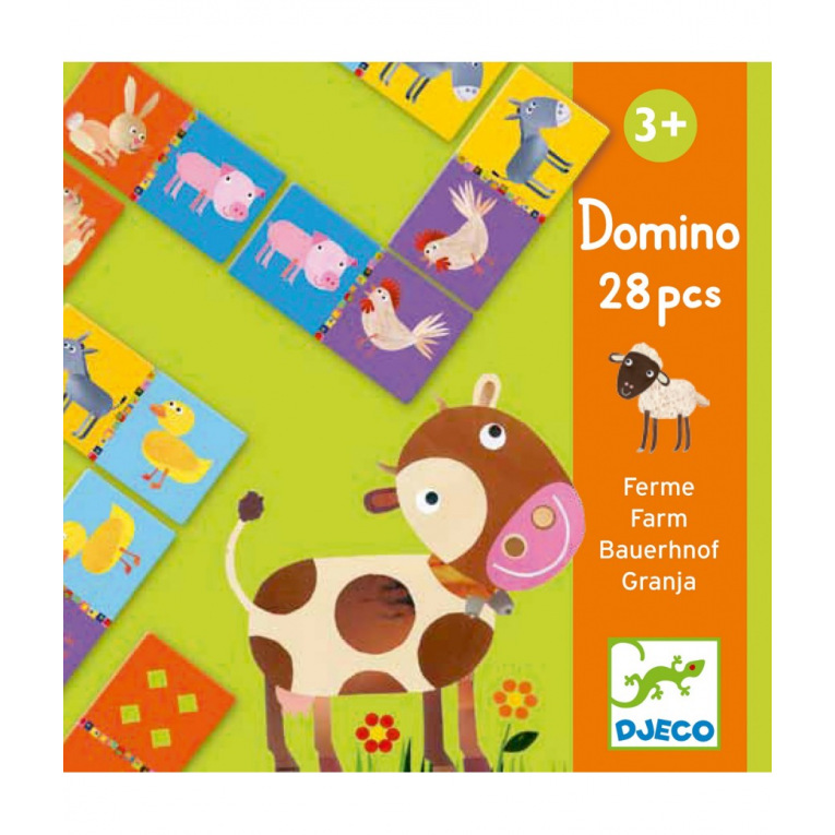 DJECO - Jeux educatifs  - Domino ferme - DJ08158