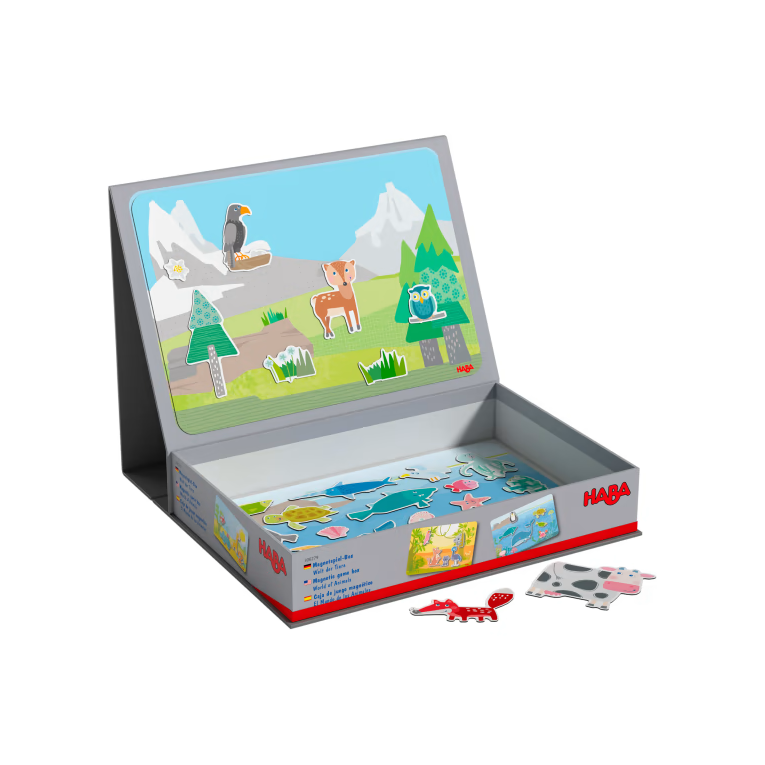 Haba - 306279 - Boîte de jeu magnétique Monde des animaux