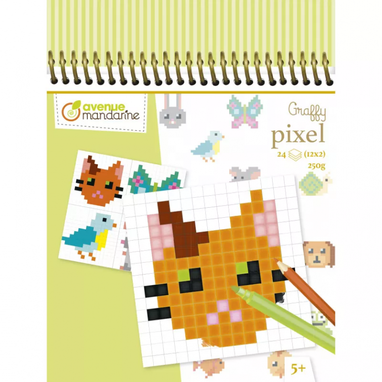Kleurboek pixel huisdieren