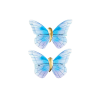 Pinces à cheveux papillons bleus Florence