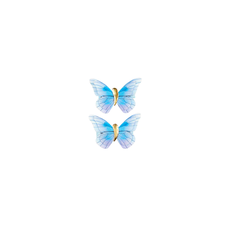 Blauwe vlinder haarspeldjes Florence