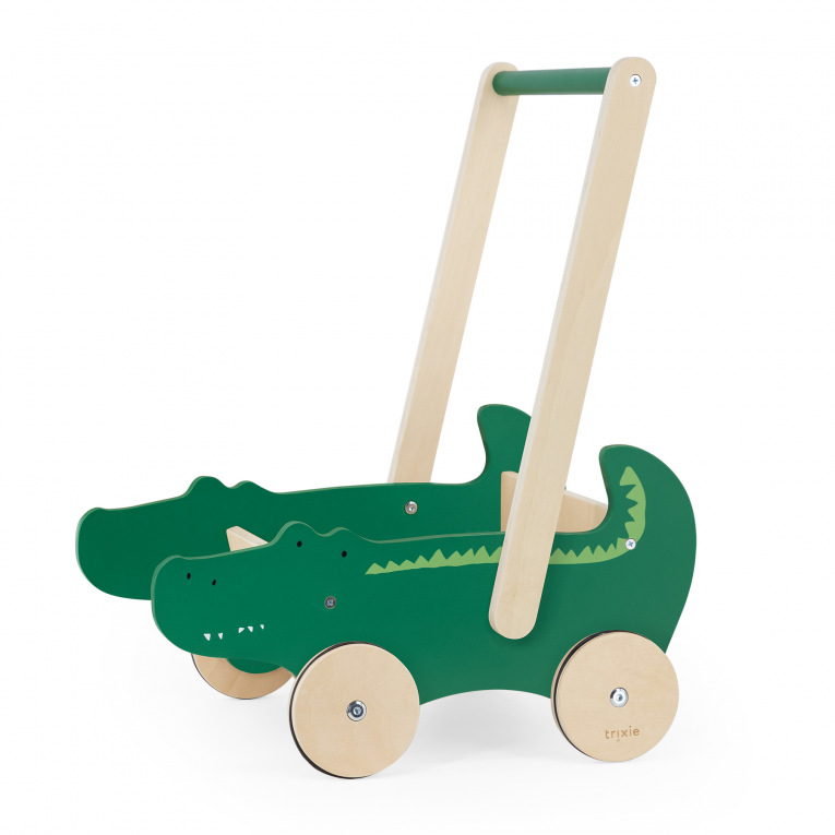 Trixie chariot de marche en bois Mr. Crocodile