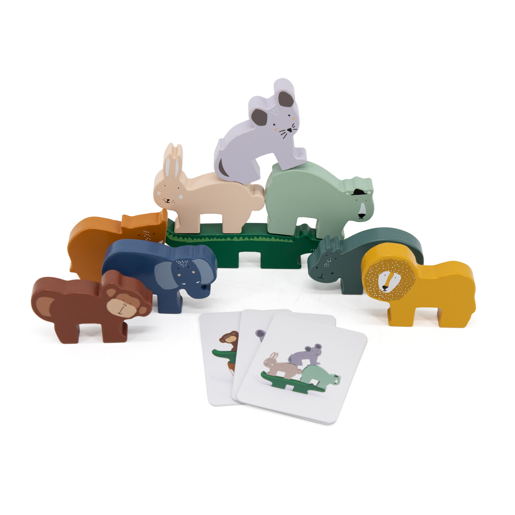 trixie-baby Puzzle animaux combo en bois au meilleur prix sur