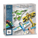 3 maquettes d'avions en papier à colorier