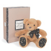 Lichtbruine teddybeer van 25 cm in een doos