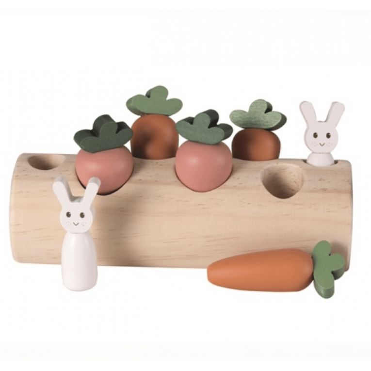 Boomstrunk konijntjes en groenten Egmont Toys
