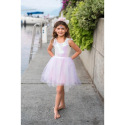 Robe licorne dreamy rose avec coiffe - taille 4-6 ans