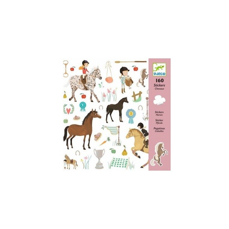 Djeco - Stickers - Les chevaux