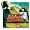 DJECO - Silhouette puzzles - The fire truck - 16pcs - DJ07269